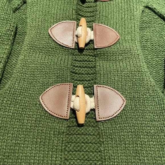 Bone & Co. forest green knit fall winter dog sweater - Picture 3 of 4